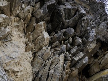 The Bismantova stone a rock formation in the Tuscan-Emilian Apennines (Italy)