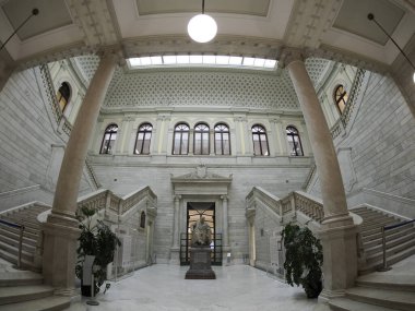 National Library of Madrid, Spain. architecture and art interior