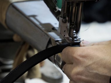 Moroccan Leather craftsman. Fes, Morocco,