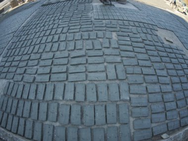 Craftsman painting and decorating ceramic products in pottery factory in Fez, Morocco, North Africa