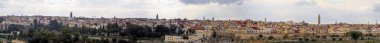 Meknes 'in panoramik görüntüsü, 11. yüzyılda Almoravidler tarafından askeri yerleşim olarak kurulan bir şehir.,
