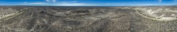 Drone Veduta Aerea Della Sierra Guadalupe Transpeninsulare Autostrada Bassa California — Foto Stock