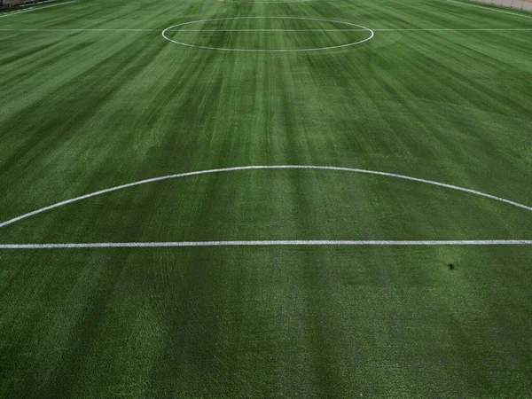 Футбольне Поле Сільській Місцевості Вигляд Повітря Дрона — стокове фото