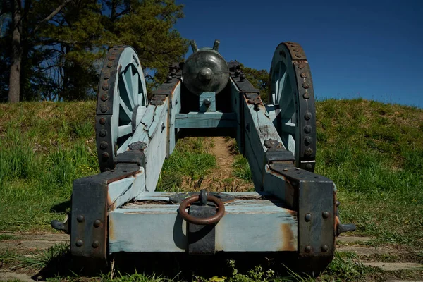 Grande Batterie Française Sur Champ Bataille Yorktown Dans État Virginie — Photo
