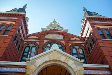 AVM 'deki Smithsonian Şatosu ABD Washington DC Binası