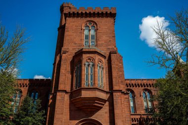 AVM 'deki Smithsonian Şatosu ABD Washington DC Binası