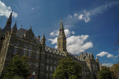 Washington DC Georgetown Üniversitesi güneşli bir günde