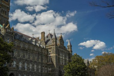Washington DC Georgetown Üniversitesi güneşli bir günde