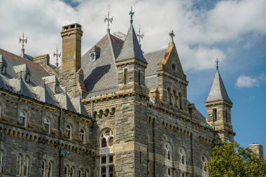 Washington DC Georgetown Üniversitesi güneşli bir günde