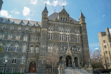 Washington DC Georgetown Üniversitesi güneşli bir günde