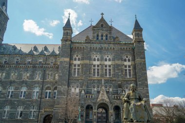 Washington DC Georgetown Üniversitesi güneşli bir günde