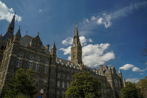 Washington Georgetown Üniversitesi Güneşli Bir Günde — Stok fotoğraf