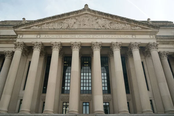 Archivos Nacionales Washington Edificio — Foto de Stock