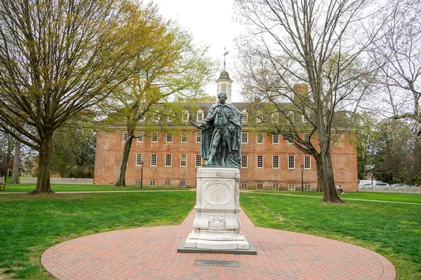 Вілліам Початковий Університет Були Зареєстровані 1693 Році Вільямсбурзі Virginia Usa — стокове фото