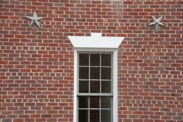 Wall Detail Williamsburh Virgina Historical Houses Usa — Stock Photo, Image