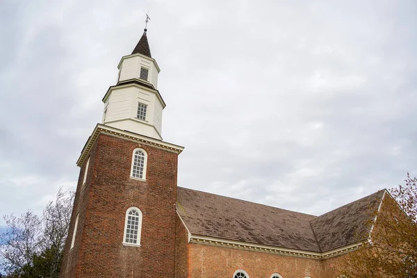 Igreja Williamsburh Virgina Casas Históricas Eua — Fotografia de Stock