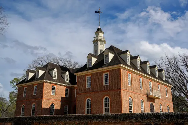 stock image Williamsburh Virgina historical houses USA