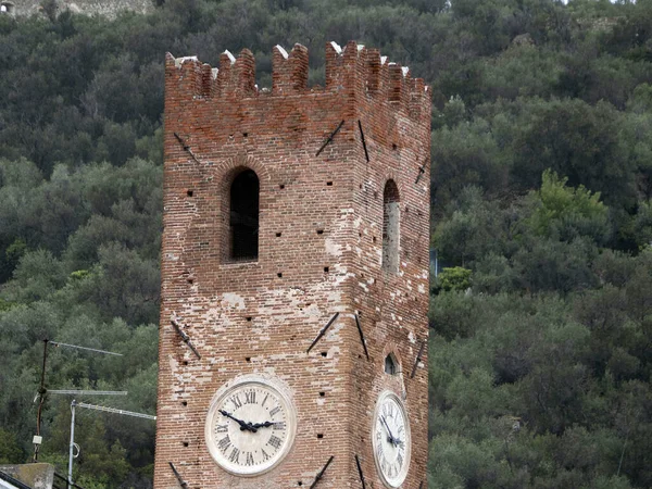 Staré Noli Středověké Vesnice Ligurie Itálie — Stock fotografie