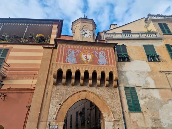 Borgo Medievale Finalborgo Liguria Italia — Foto Stock