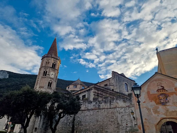 意大利中世纪的Finalborgo Liguria村 — 图库照片