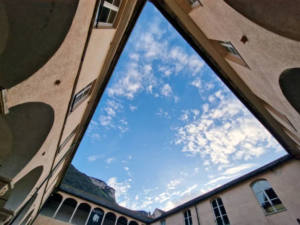 Finalborgo Ligurien Medeltida Byn Italien Gamla Kloster — Stockfoto