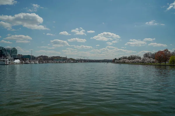 Pohled Plavby Potomac Řece Washignton Říční Lodi Vodní Taxi — Stock fotografie