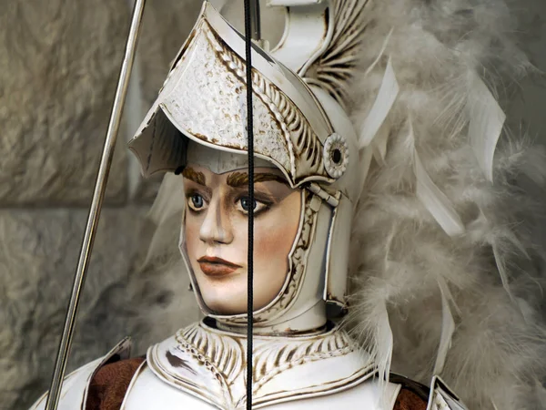 Traditionelle Sizilianische Marionetten Für Die Oper Dei Pupi Verwendet Wird — Stockfoto