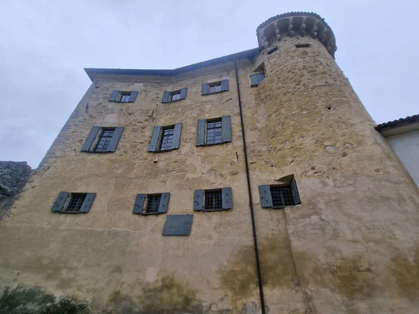 Het Middeleeuwse Dorp Borgo Adorno Kasteel Piemonte Italië — Stockfoto