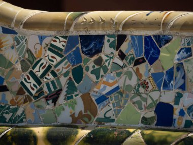 Barselona Park Guell İspanya Gaudi başyapıtının detayları