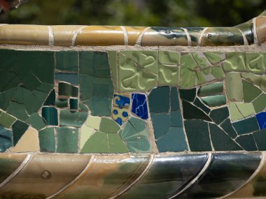 Barselona Park Guell İspanya Gaudi başyapıtının detayları