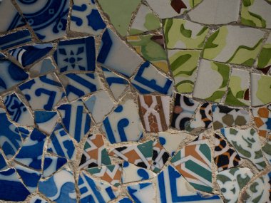 Barselona Park Guell İspanya Gaudi başyapıtının detayları