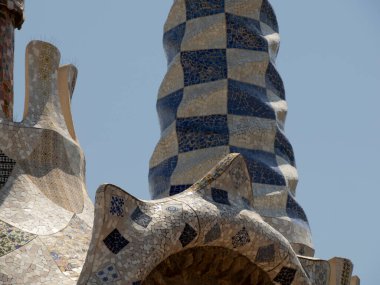 Barselona Parkı Guell İspanya Şatosu