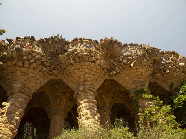 Den Barcelona Park Guell Spain Gaudi Mästerverk — Stockfoto