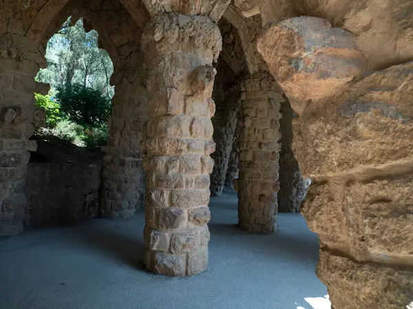 Barcelona Parque Guell Espanha Gaudi Obra Prima — Fotografia de Stock
