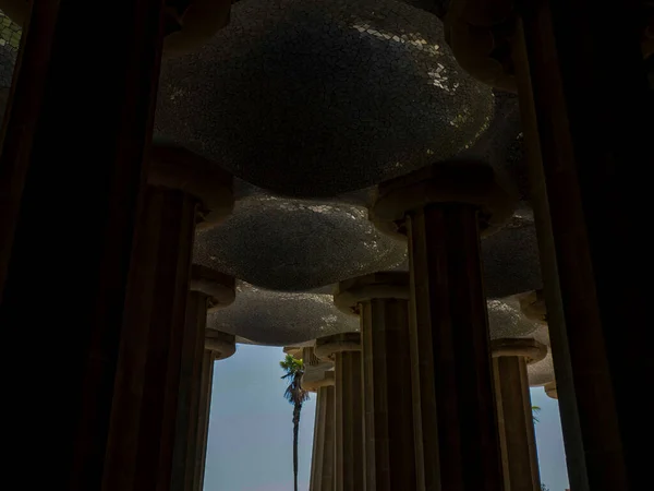 Шедевр Испанского Гауди Парке Барселона — стоковое фото
