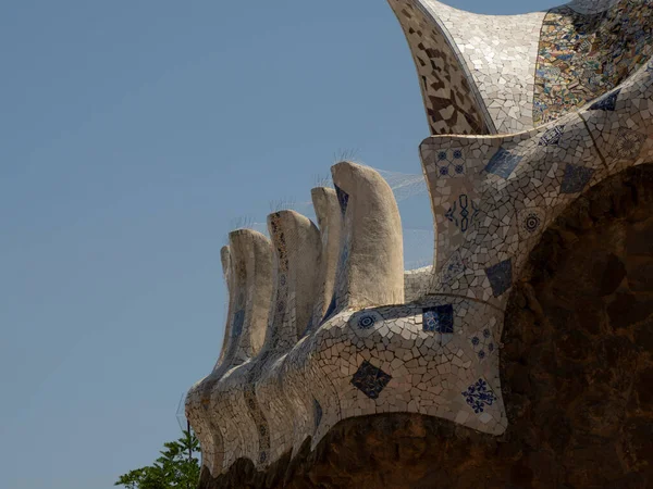 Barcelona Park Guell Spain Gaudi Masterpiece — Stock Photo, Image