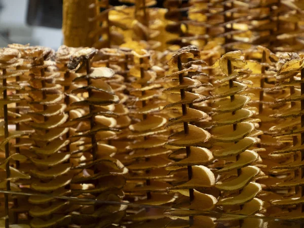 stock image FRIED POTATOES boqueria the barcelona fruit seafood meat ham food market