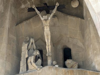 Sagrada familia barcelona İspanya yapım aşamasında