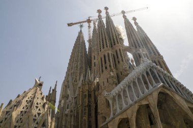 Sagrada familia barcelona İspanya yapım aşamasında