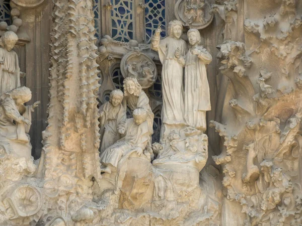 Sagrada Família Barcelona Espanha Construção — Fotografia de Stock