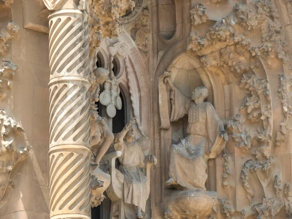 Sagrada Familia Barcelona Spanya Yapım Aşamasında — Stok fotoğraf