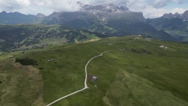 Luftfoto Dolomitterne Alperne Nær Alta Badia Trentino Alto Adige Regionen – Stock-video