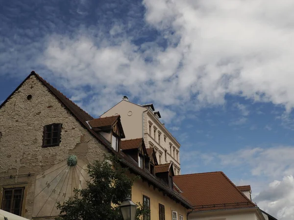 萨格勒布旧城克罗地亚建筑城 — 图库照片