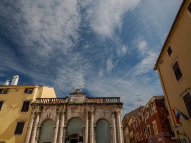 Zadar Şehri Hırvat Ortaçağ Kasabası