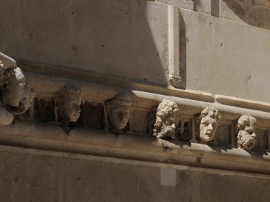 Sibenik 'teki St. James Katedrali, Hırvatistan' daki detay ve dünya mirası sahası