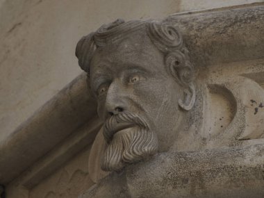 Sibenik 'teki St. James Katedrali, Hırvatistan' daki detay ve dünya mirası sahası