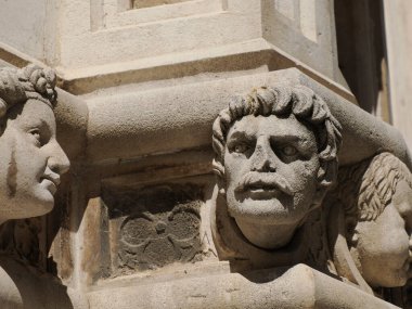 Sibenik 'teki St. James Katedrali, Hırvatistan' daki detay ve dünya mirası sahası