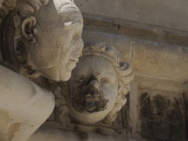 Sibenik 'teki St. James Katedrali, Hırvatistan' daki detay ve dünya mirası sahası