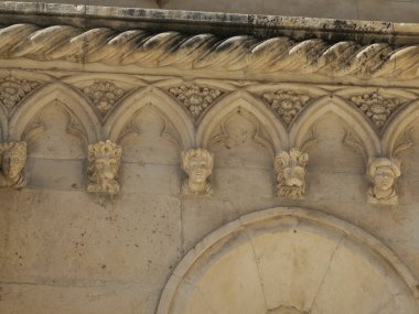 Sibenik 'teki St. James Katedrali, Hırvatistan' daki detay ve dünya mirası sahası