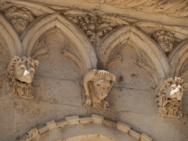 Sibenik 'teki St. James Katedrali, Hırvatistan' daki detay ve dünya mirası sahası